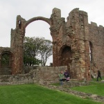 Lindisfarne crumbling arches