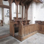 St Beuno church pew